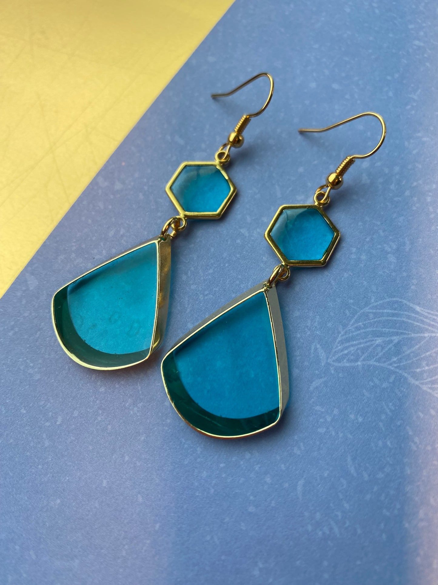 Tijdloos zomerse oorhangers, blauw